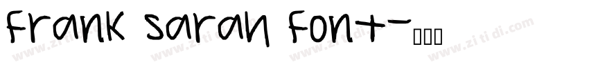 Frank Sarah Font字体转换
